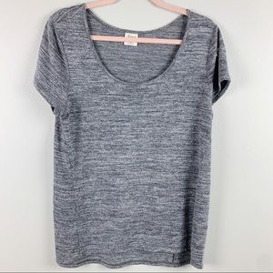 Soma T Shirt Short Sleeve Gray Heathered Soft Scoop Neck Size Medium
